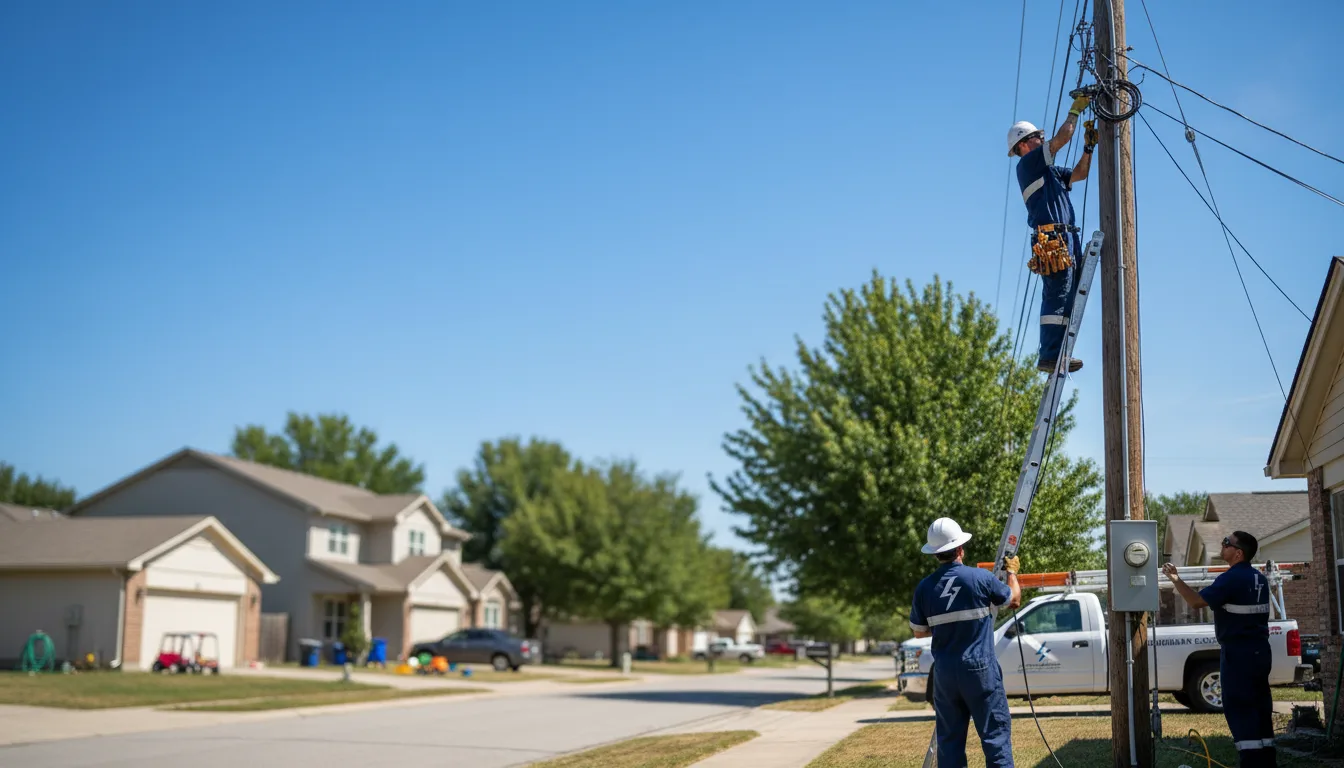 Residential electrician providing installation services in Calhoun, LA